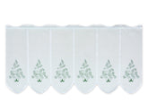 Scheibengardine Tannenbaum Ornament grün silber nach Maß